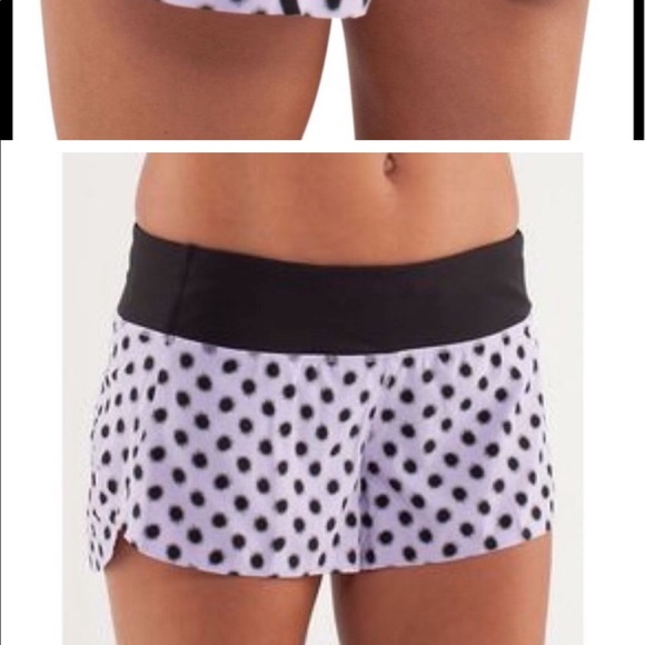 Lululemon Run: Speed Short Naked Seam purple & black Size 2 - Picture 6 of 13